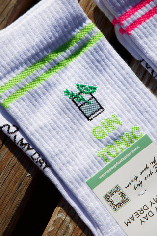 Gin Tonic Socken – Lustige Statement Socken für Gin Liebhaber | Geschenkidee Gin Fans