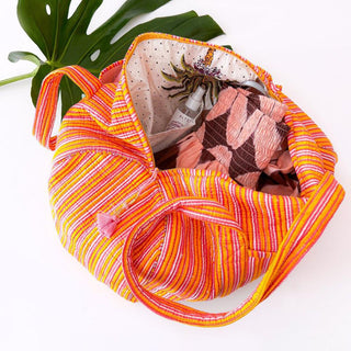 Handgemachte Baumwolltasche "Stripes"