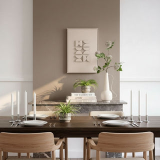 Moderne Wanddekoration Hellgrau 60x40 cm – Wandbild mit Halbkreis Relief | Mica Decorations