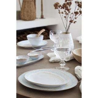 Brisa Beige Ovaler Teller 20 cm – Kleiner Steingut-Teller 6er Set