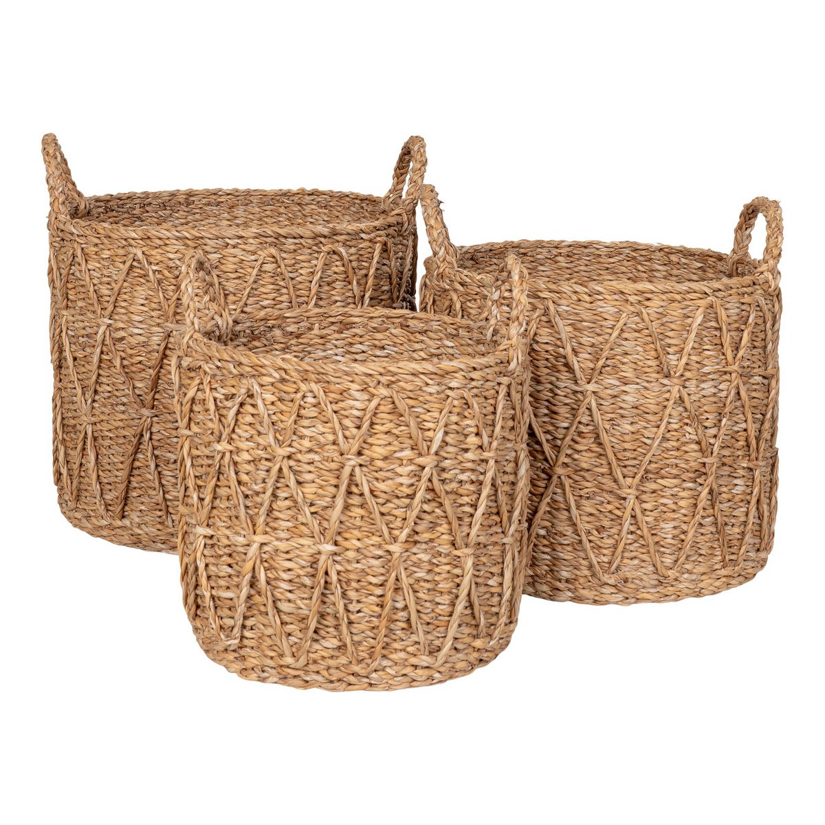 Krabi Basket - Basket, seagrass, natural, set of 3