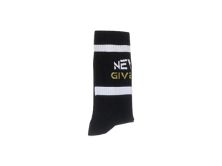Never Give Up Sportsocken – Gepolsterte Fitness & Gym Socken aus Baumwolle