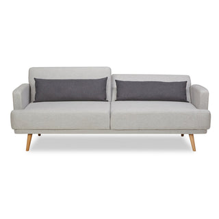 3-Sitzer Sofa Webstoff Grau