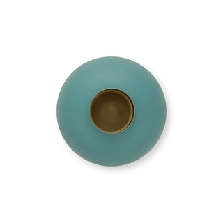 Pip Studio Metallvase – Handgefertigte Vase aus Eisen in stilvollem Design (Grün/Blau/Rot) 32cm