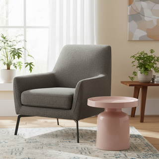 Beistelltisch - Pawn - Hellrosa - 43x42cm