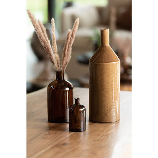 J -Line Vase High - Keramik - Braun - klein - 42 cm hoch