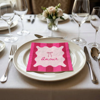 Papierservietten „Amour“ FSC – 3-lagig – 33 × 33 cm (20 St.)