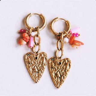 Bazou Statement Creolen Gold 6 cm – Große Strass Edelstahl Ohrringe für Damen