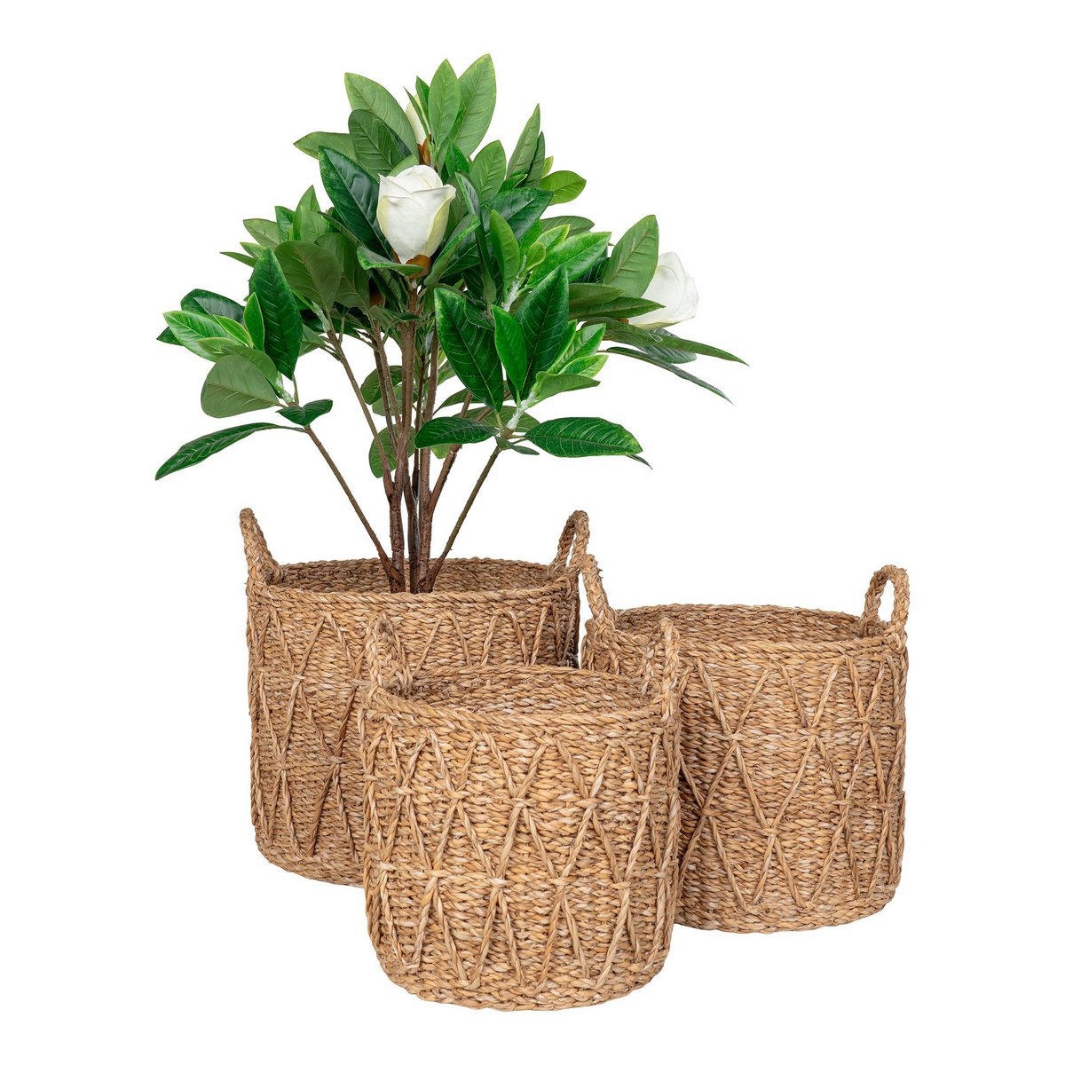 Krabi Basket - Basket, seagrass, natural, set of 3