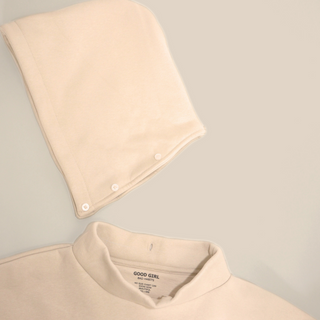 Hybrid Hoodie mit abnehmbarer Kapuze – Oversized Sweatshirt mit Statement Print | GOOD GIRL BAD HABITS