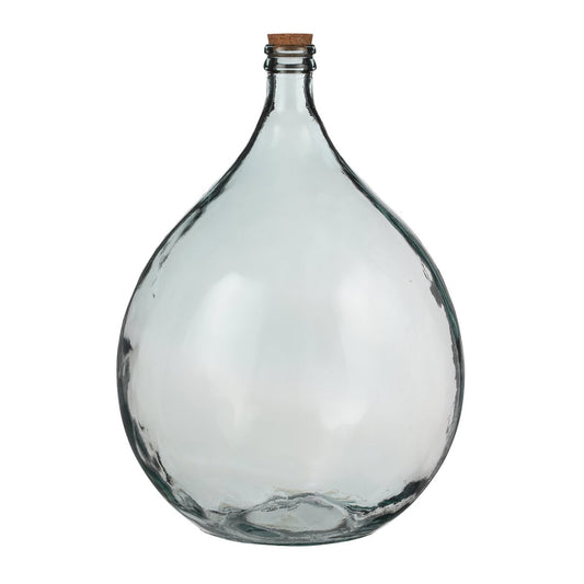 Vase - Americo H56 x Ø40 cm - recyceltes Glas- Transparent