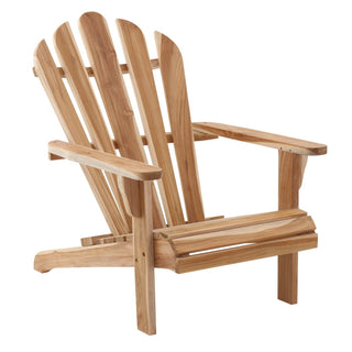 Gartensessel aus Teakholz – Outdoor Armlehnstuhl für Terrasse, Balkon & Garten