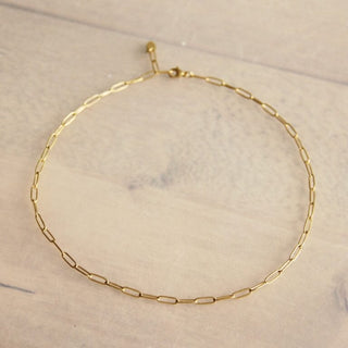 Edelstahl Halskette Gold – Verstellbare Damenkette aus Edelstahl