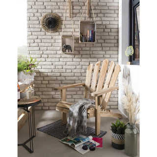Gartensessel aus Teakholz – Outdoor Armlehnstuhl für Terrasse, Balkon & Garten