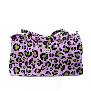 Handgemachte Baumwolltasche "Oh Leo - cosmic lilac"