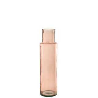J-Line Glasvase Rosa Hoch – Elegante Design-Vase aus Glas für stilvolle Wohnakzente
