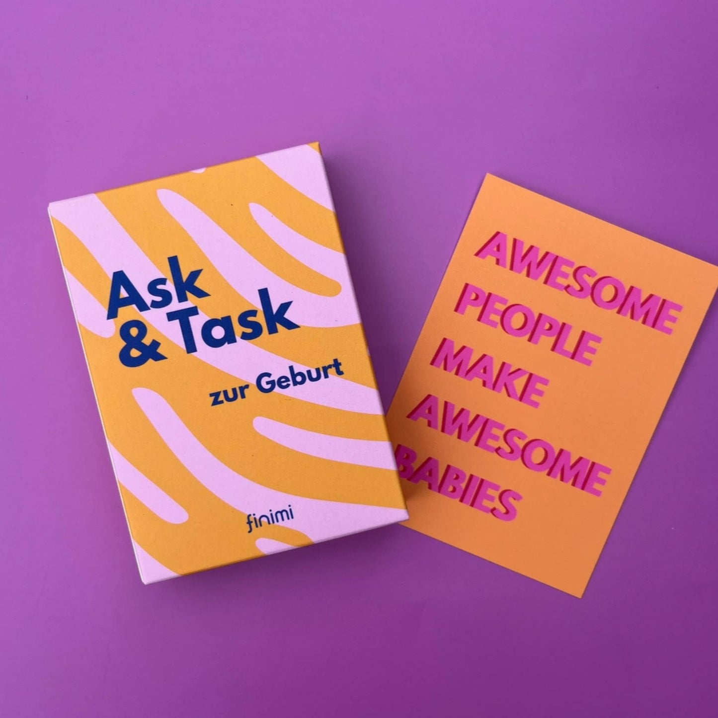 Ask & Task: Kartenset zur Geburt