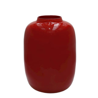 Vase The World Artic Vase Rot – Glasvase Ø21 cm, H29 cm – Moderne Dekovase aus Glas