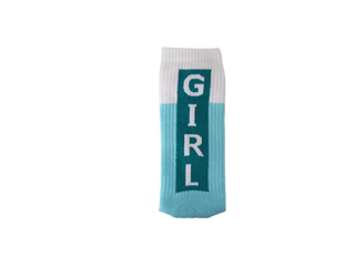 Girl Power Sportsocken Blau – Superweiche PEGADA SOCKS für Sport & Alltag “Girl Power”