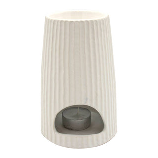 Wachsofen/Ölbrenner/Duftlampe Weiß 15x10x10cm