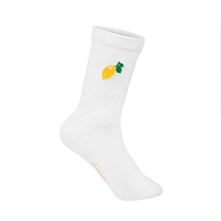 Lemon & Co Socken Zitrone – Bestickte Baumwollsocken für Kinder & Erwachsene – Family Look