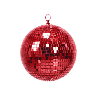 Weihnachtsdekoration - Weihnachtshänger - Discokugel - Schaumstoff - Rot - 25x25x25cm
