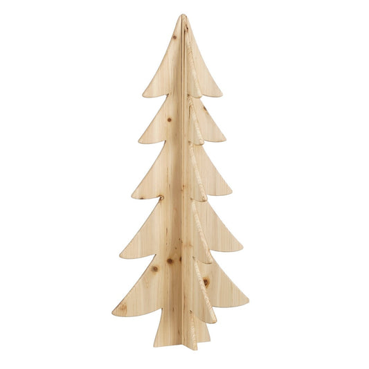 Dekoration Weihnachtsbaum – H78 x Ø36 cm – Kiefernholz – FSC 100 % – Braun