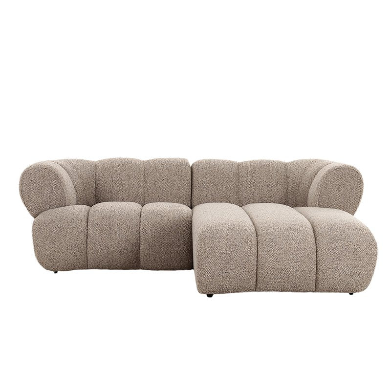 Sofa New York 2,5-Sitzer (rechte Lounge) Sand Boucle