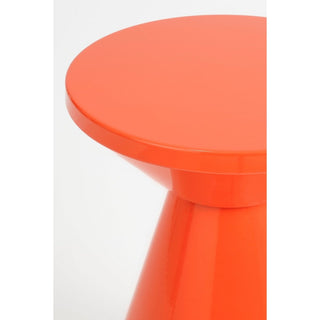 Stylischer Beistelltisch Orange Metall