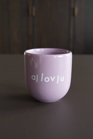 Kaffeebecher Keramik, Ajlovju lila