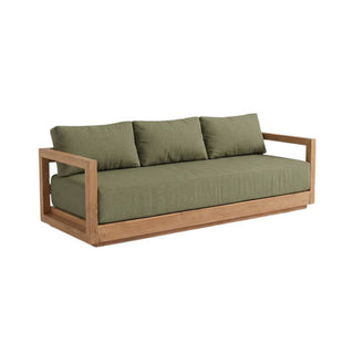 Das Umalas Dreisitzer-Sofa – Outdoor – Grüne Alge