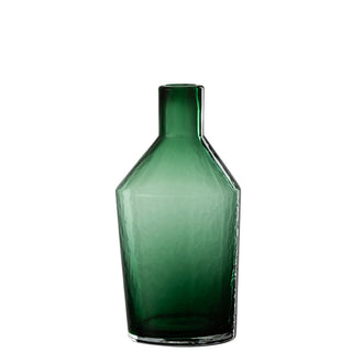Schmale grüne Glasvase von J-Line – Elegante Designvase für moderne Wohnräume 28 cm hoch