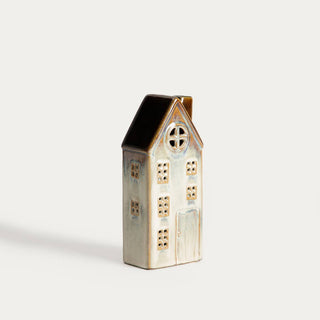 LED-Deko | VILLAGE | hoch, grau | 10 × 7,4 × 14,6 cm