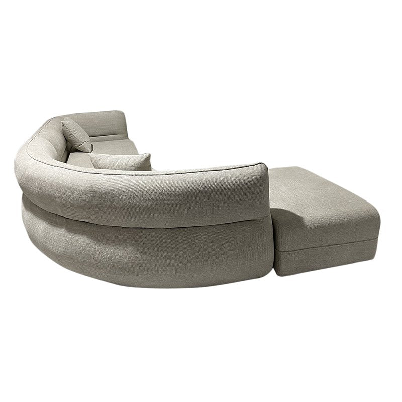 Sofa Rome 4-Sitzer (Links Lounge) + Ottomane Beige