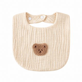 Hydrophiles Lätzchen Bär - Beige