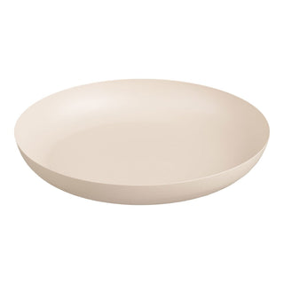 Rundes Metall Tablett Beige Ø30 cm – Modernes Dekotablett & Serviertablett im skandinavischen Design