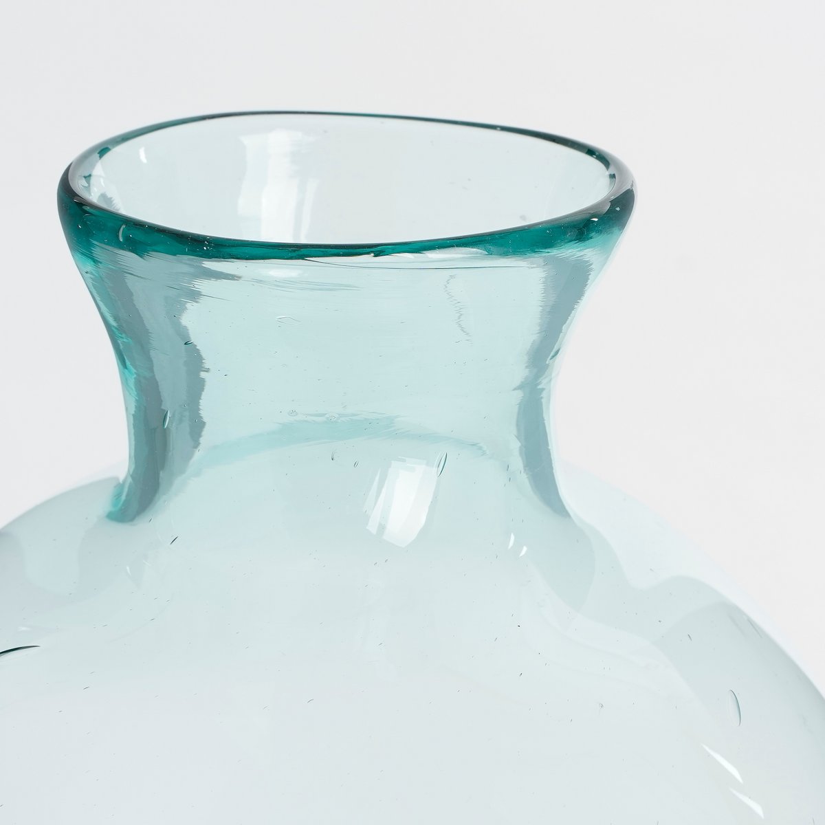 Vase - Flaschenform H58 x Ø26 cm - recyceltes Glas- Transparent