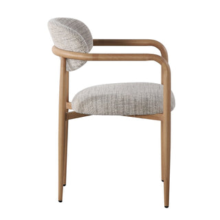 Japandi Esszimmerstuhl mit Armlehne Beige – Sake Chair von Pole to Pole (2er-Set)