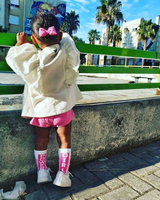 Superweiche Sportsocken für Kinder – nahtlos & bequem Größen 23/28 “Girl power”