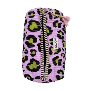 Handgemachte Kosmetiktasche "Oh Leo Cosmic Lilac"