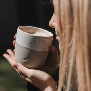 Eulenschnitt Becher Sterne