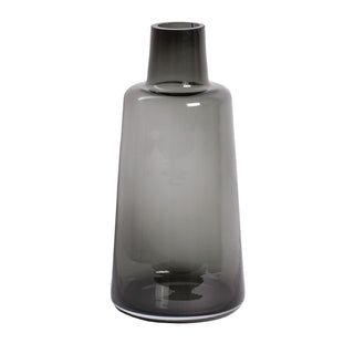 Jana Glasvase Grau 40 cm – Handgefertigte mundgeblasene Designer Vase | Vase The World