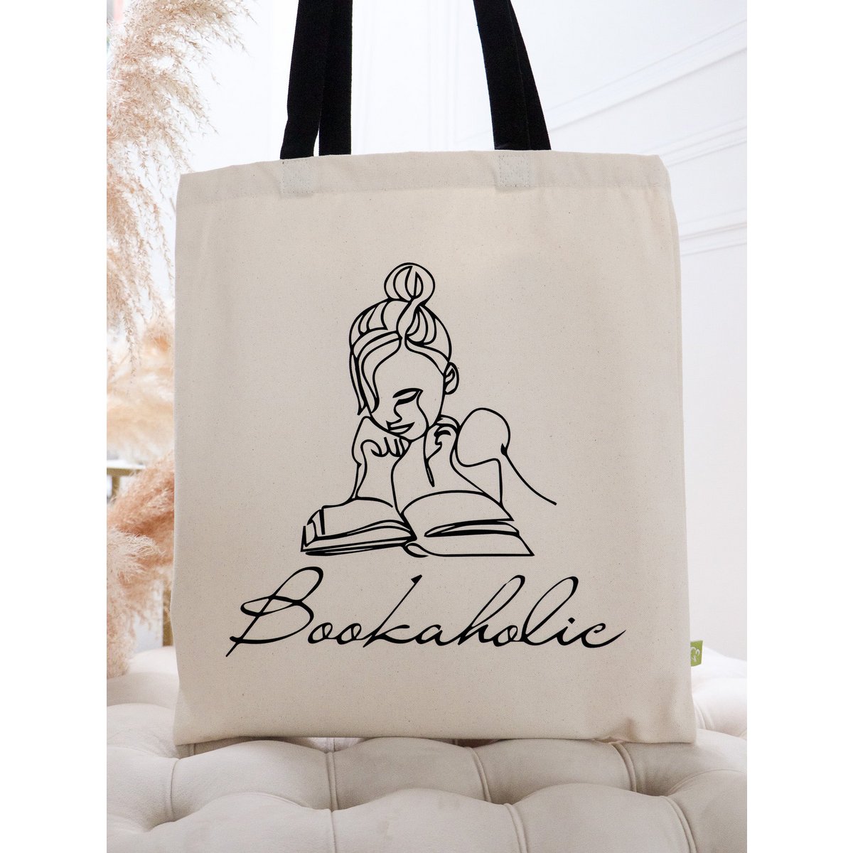 Jute Tasche Bookaholic girl