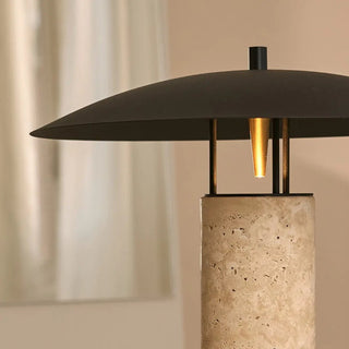 Nicolaas Travertin-Lampe – elegantes handgefertigtes Design mit Metall und Travertin