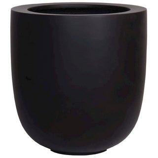 Fiberstone Blumentopf Mittel – Schwarz