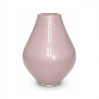 Glasvase Lesse Metallic Pastellrosa – Mundgeblasene Vase mit Metallic-Finish | Vase The World