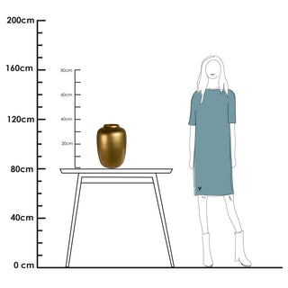 Glasvase „Artic Gold“ – Goldene Dekovase von Vase The World – In 4 Größen
