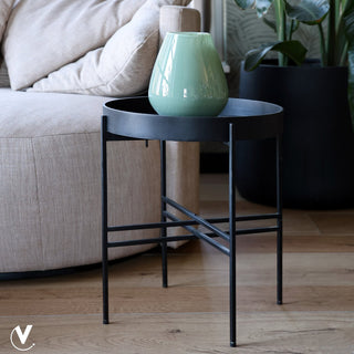 Grüne Glasvase Tasman 20 cm – Handgefertigte Designer Vase aus dickem Glas | Vase The World