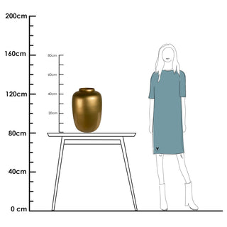 Glasvase „Artic Gold“ – Goldene Dekovase von Vase The World – In 4 Größen