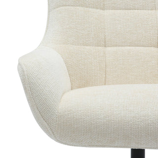 Drehsessel aus Chenille – Moderner Sessel mit Drehfunktion